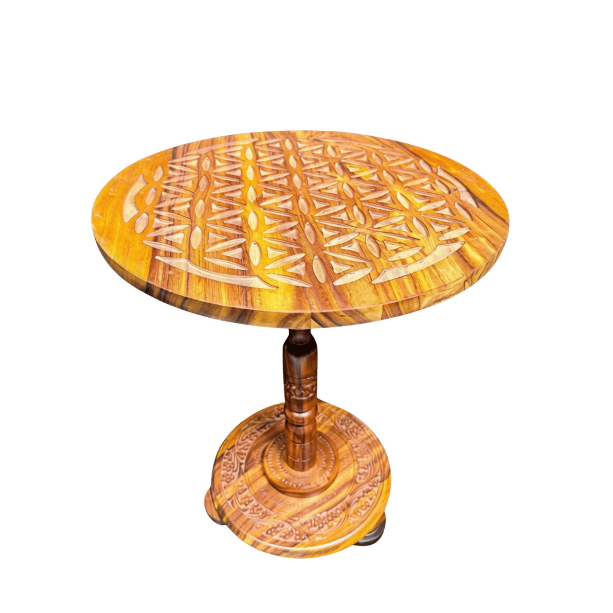 Wooden Pedestal Table Model WPT-004